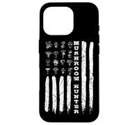 Mushrooms Hunter American Flag Mushroom Collector Case for iPhone 16 Pro