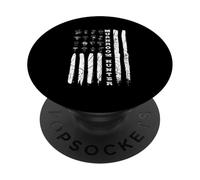 Mushrooms Hunter American Flag Mushroom Collector PopSockets Adhesive PopGrip