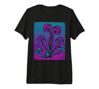 Mushrooms Intricate Geometric Pattern Gradient Abstract Art Premium T-Shirt