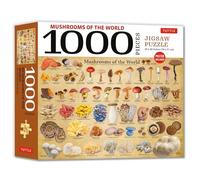 Mushrooms of the World - 1000 Piece Jigsaw Puzzle: For Adults and Families - Finished Puzzle Size 29 X 20 Inch (74 X 51 CM); A3 Sized Poster
