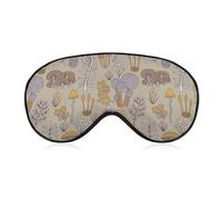 Mushrooms Purple Unisex Light-Blocking Eye Mask Sleep Mask Suitable for Naps at Home, in The Office, and on Airplanes