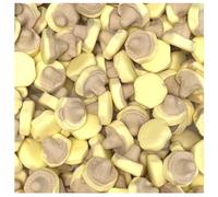 Mushrooms Variety Flavour Sweets - Soft Foam Mushroom Shaped Candy with Fruity Flavours Chewy Retro Sharing Sweet Bag (1500g, Banana & Caramel Foam Mushrooms)