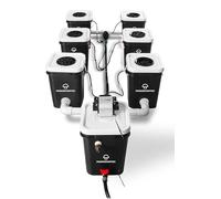 MushroomTec Deep Water Culture Six 20 Litre Bubble Flow Buckets DWC RDWC Hydroponic Growing System Kits