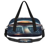 Mushroon Rain Tropical Plants Kids Overnight Duffle Bags Boys Girls Teen Sports Gym Bag for Weekender Travel Gymnastics Dance Ballet