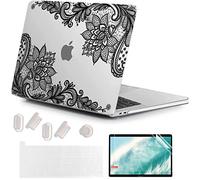 MUSHUI for MacBook Pro 13 inch Case 2023 2022 2021-2016 M2 M1 A2338 A2289 A2251 A2159 A1989 A1706 A1708 with/without Touch Bar, Protective Plastic Hard Shell Case Cover for Mac Pro, X89-Lace