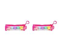 MushyKinz Keychain Bag Charm, 5 Piece Mini Taba Squishies, Styles Vary (Pack of 2)