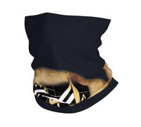Music 1 Print Windproof Neck Gaiter, Warmer Scarf Breathable Half-Face Mask Ski Mask Unisex For Outdoor