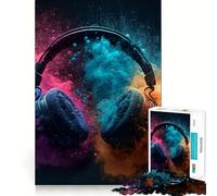 Music 1000 Piece Jigsaw Puzzles for Teenagers Jigsaw Reason Skill Toy Shared Fun Tight Cut Wall Art Decor (38x26cm)