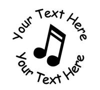 Music 19mm Personalised Self Inking Teacher Reward Stamp