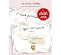 Music Achievement Certificate: Music Award Certificate for Violin Students