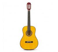 Music Alley MA-34-N 34 Inch Junior Classical Guitar for Kids, Natural | Nylon string acoustic beginner guitar for children with online lessons for school & home practice