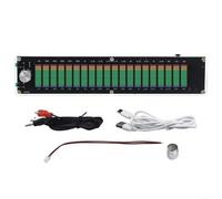 Music Analyzer LED Display with For DSP Equalizer, 15-Band Audio Level Visualizer for PC, USB Powered Acrylic Light Strip, Real-Time VU Meter for