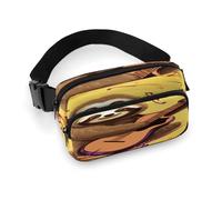 Music And Sloth Fanny Pack Belt Bag with Adjustable Strap Fashion Waist Bag for Outdoor Sports Hiking