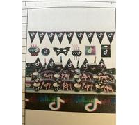 Music and Social Media Theme Party Decorations Set, Black and Pink, Birthday Party Supplies for Girls and Teens