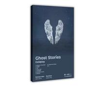 Music Art Poster Popular Rock Coldplay Band Album Ghost Stories Cover Tracklist Fans Gift Canvas Poster Bedroom Decor Landscape Office Room Decor Gift 20x30inch(50x75cm)