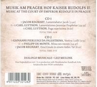 MUSIC AT THE COURT OF EMPEROR RUDOLF II IN PRAGUE NEW CD