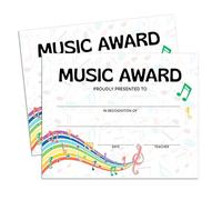 Music Award Certificate, Music Recital Achievement Certificates for Kids Students, Recognition Certificate for Honor Music Student, Musical School Graduation Diploma, 06