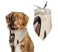 Music Background with Harp and Butterfly Dog Bandanas, Lightweight and Breathable Triangle Pet Scarf,Soft and Comfortable Pet Bandana for Small Medium Large Breed.