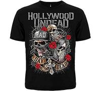 Music Band Hollywood Undead T-Shirt Graphic Top Mens Printed Black Tee XL