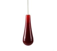 Music Baton 38cm Conducting for Band - Resin Rod for Theater Performance & Choir Directors(Red)