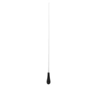 Music Baton Professional - Fiberglass and Resin Material, Comfortable Pear - Shape Handle for Conductors, for Orchestra, Teachers, and Musicians (Black)