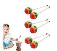 Music Beaters for Children - Set with Soft, Cool Drumsticks, Vivid Fur Bats, Durable Rhythm Tools, Smooth Surface, Easy Grip Handles, Soft, Cool Children's Music