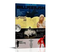 Music Billie Wall Art Eilish Canvas Poster Music Posters for Room Aesthetic Canvas Wall Art Bedroom Decor08x12inch(20x30cm)