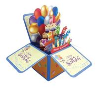 Music Birthday Cards - Birthday Cards | Popup 3D Popup Blowing Postcards | Music Greeting Cards | Musical Note Greeting | Birthday Card Decorations