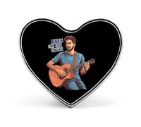 Music Blues Is My Love Language Heart Shaped Enamel Brooch Pin Button Badges Decoration Hat Clothing Bag Accessories Gift Crafts