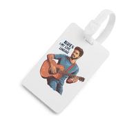 Music Blues is My Love Language Luggage Tags for Suitcases Handbag Tag Labels Travel Accessories Privacy Cover ID Label