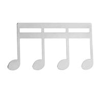 Music Book Clip Metal Portable Sheet Music Holder Silver, Lightweight and Durable - Strong Grip, Wear Design, Ideal for Piano Guitar and Violin (Silver)