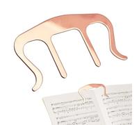 Music Book Holder - Hands-Free Metal Page Holders | Music Bookshelf Clip Wind Clips for Piano Sheet Keyboard Kids Classroom School Reading Books