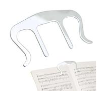 Music Book Holder,Metal Music Book Clip and Page Holder | Clip for Reading, Strong Slips for Piano Sheet, Piano, Classroom School, Sheet Stand, Keyboard