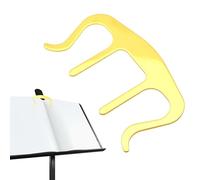 Music Book Holder - Metal Music Book Clip, Portable Page Stand | Spring Clamp Music Page Clip with Anti-Russian Coating, Secure Sheet Holder Clip