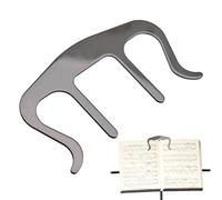 Music Book Holder - Metal Music Book Clip, Portable Page Stand | Spring Clamp Music Page Clip with Anti-Russian Coating, Secure Sheet Holder Clip