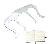 Music Book Holder - Metal Page Holders Build, Secure Book Open Design For Music Sheets, Piano Reading, Classroom School Study, Durable Layout Concept | Page Holder For Sheet Musicc Stands And Books
