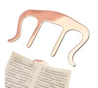 Music Book Holder - Metal Page Holders Build, Secure Book Open Design For Music Sheets, Piano Reading, Classroom School Study, Durable Layout Concept | Page Holder For Sheet Musicc Stands And Books