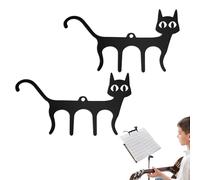 Music Book Stands, Music Page Score Clip Book Cat Shape Holders, Portable Cat Shape Clips for Music Stands, Piano Player, Reading Book