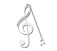Music Bookmark Gifts for Music Lovers Gift Bookmark for Book Lovers Daughter Son Music Note Book Mark Gift for Music Teacher Students First Day of School Gifts for Kids Granddaughter Grandson