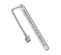 Music Bookmark Gifts Music Lovers Gift Bookmark Gifts for Book Lovers Reading Lovers Daughter Music Note Book Mark Gift for Music Teacher Student Musicians First Day of School Gifts Music Party Favors
