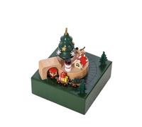 Music Box Christmas - Desktop Holiday Displays Magnetic Train Musical Box - Moving Train Music Lightweight Indoor Collectible Decor Stylish for Lovers