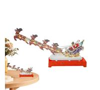 Music Box for Boys - Metal 6.5x9.5cm | Santa Claus Reindeer Christmas Musical Ornaments, Battery-Powered Desktop Decoration, Multifunctional Holiday Toy | Bookshelf Decor