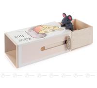 Music Box »Käse-box« With Mouse, Melody: Small World High = 6cm New Erzgebirge
