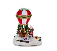 Music Box Ornament Christmas Balloon Ornament Resin Landscape Desktop Ornament For Creative LED Light Christmas