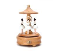 Music Box - Wind Up Train Castle Girl Dancer Musical Box,Cute Cradle
