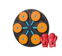 Music Boxing,Electronic Smart Exercise Trainer,with LED Lights Wireless Punching Music Boxing Machine Wall Mounted - for Women Boys Gym Home Fitness Workout Sports