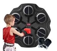 Music Boxing Machine, 2024 New Smart b-luetooth Boxing Machine Wall Mounted With Boxing Gloves, Music Boxing Machine With Light & Music For Adults And Children Exercise