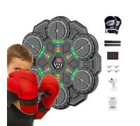 Music Boxing Machine - 45x45cm Smart Interactive Wireless Trainer Toy, Electronic Wall Mounted Fitness Device | Rhythm Punch Boxing Game For Boys Men Women Teens Girls Home Indoor Gym Office Living