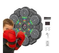 Music Boxing Machine - 45x45cm Smart Interactive Wireless Trainer Toy, Electronic Wall Mounted Fitness Device | Rhythm Punch Boxing Game For Boys Men Women Teens Girls Home Indoor Gym Office Living