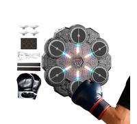 Music Boxing Machine - 9-Speed Wall-mounted Punching Machine,Boys Boxing Equipment with Light,for Adults Boys Home Gym Workout Exercise Fitness Indoor Doorway Apartment